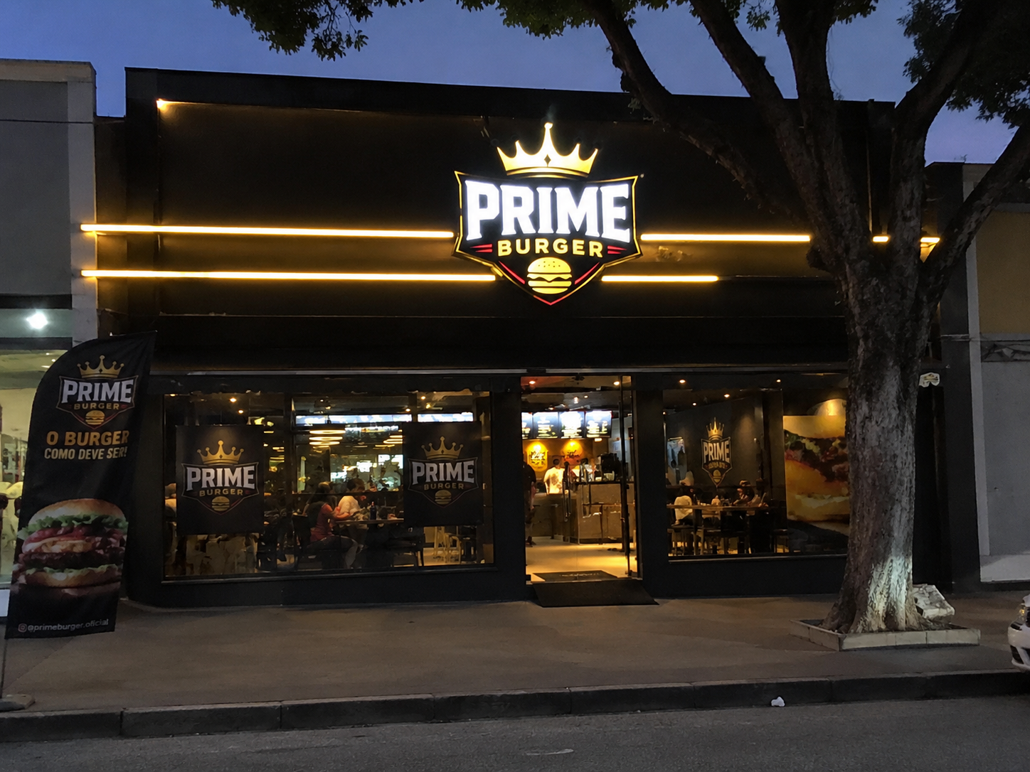 Fachada da loja Prime Burger